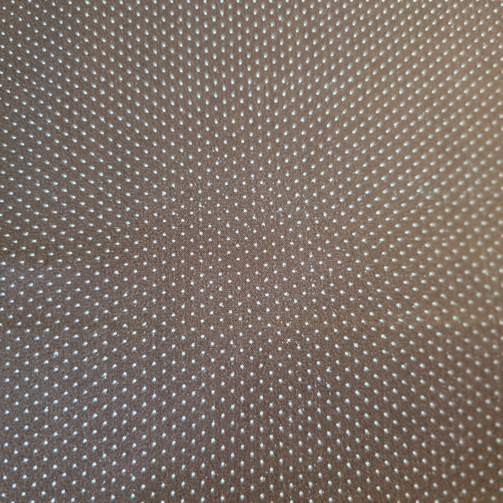 Fabric Brown White Polka Dot Micro Dot 42in x 1yd 26in